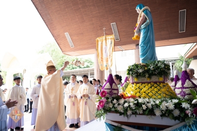 ฉลองวัดแม่พระมหาทุกข์ ท่าม่วง จ.กาญจนบุรี